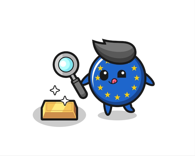 Odznaka Z Flagą Europy Sprawdza Autentyczność Złotego Kruszcu