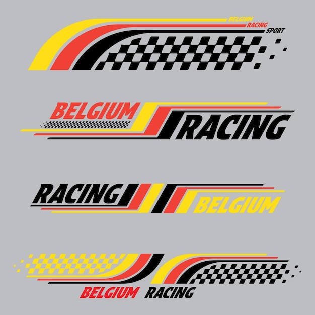 Odznaki z flagą Belgii