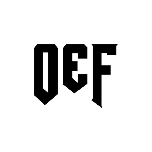OEF logo logo czarno-białe kombinacja kolorów OEF logo OEF wektorowe OEF logo ikona OEF alfabet OEF typografia OEF