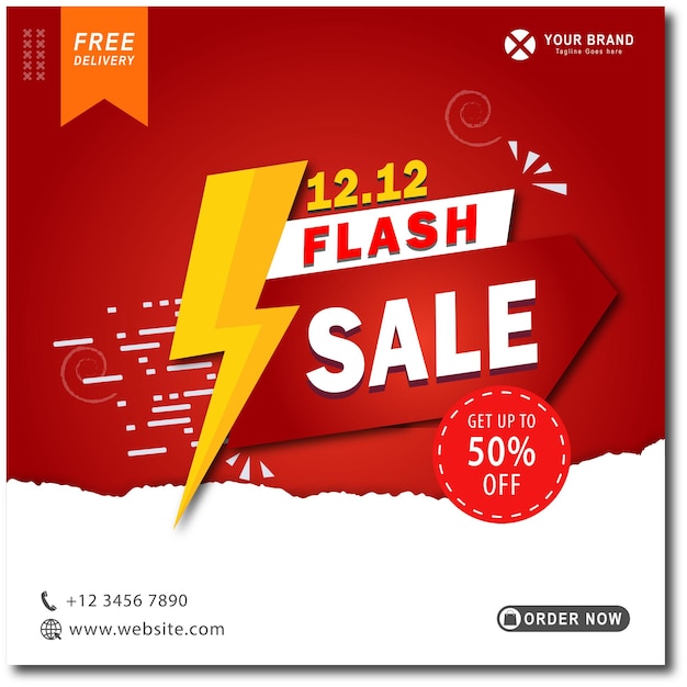 Oferta specjalna szablon banera Flash wyprzedaży 1212