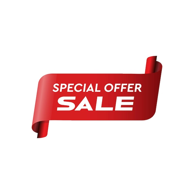 Oferta specjalna wstążka