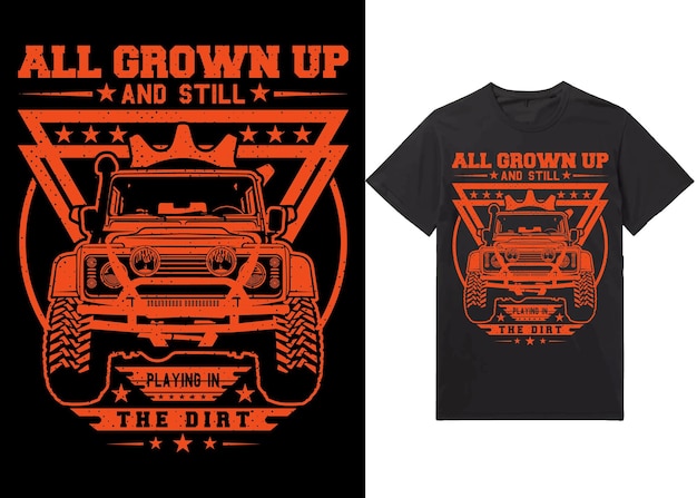 Plik wektorowy off-road potężny monster truck wektorowy projekt ilustracja 4x4 off-road wszystkie dorosłe