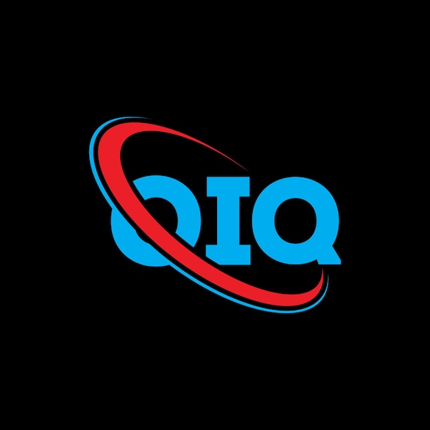 Plik wektorowy oiq logo oiq litery oiq design logo inicjały oiq logotyp powiązany z okręgiem i dużymi literami monogram logo oi q typografia dla firmy technologicznej i marki nieruchomości