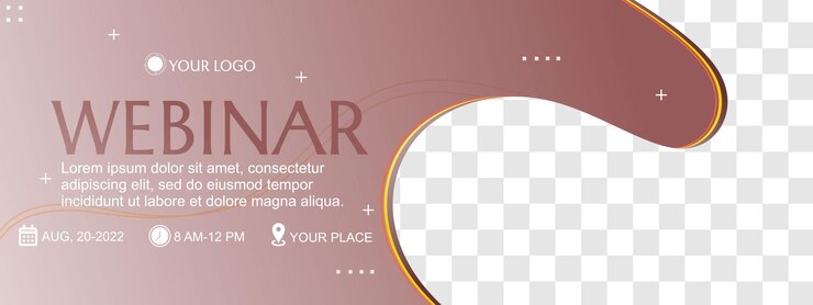 okładka banera internetowego dla szablonu mediów społecznościowych. projekt zaproszenia z brązowym geometrycznym tłem