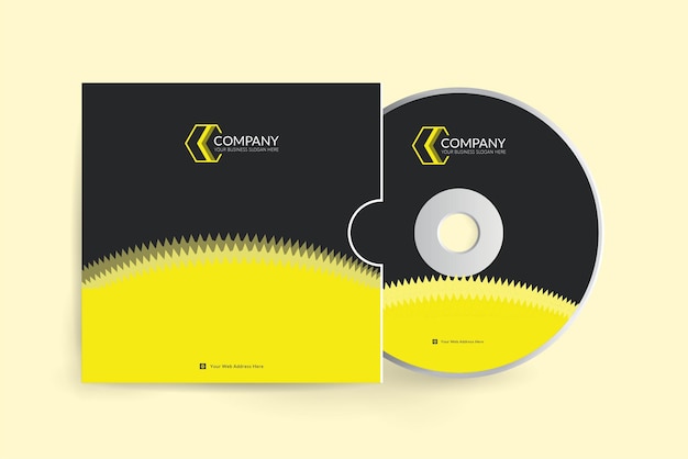 Plik wektorowy okładka cd profesjonalnej papeterii biznesowej