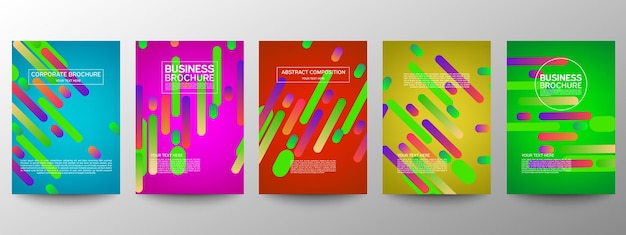 Okładka minimalne streszczenie na projekt plakatu.