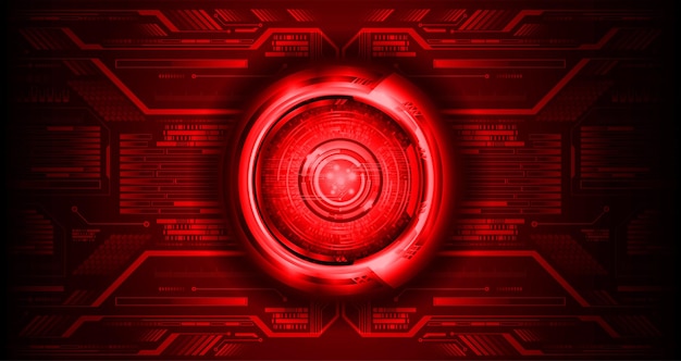 oko cyber obwodu przyszłości technologii koncepcja tło