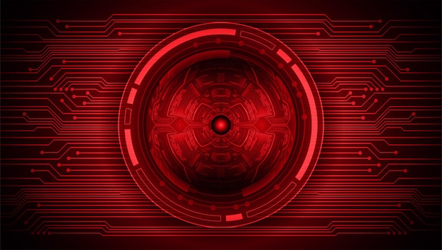 oko cyber obwodu przyszłości technologii koncepcja tło