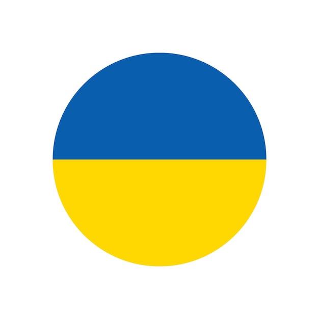 Plik wektorowy okrągła flaga ukrainy