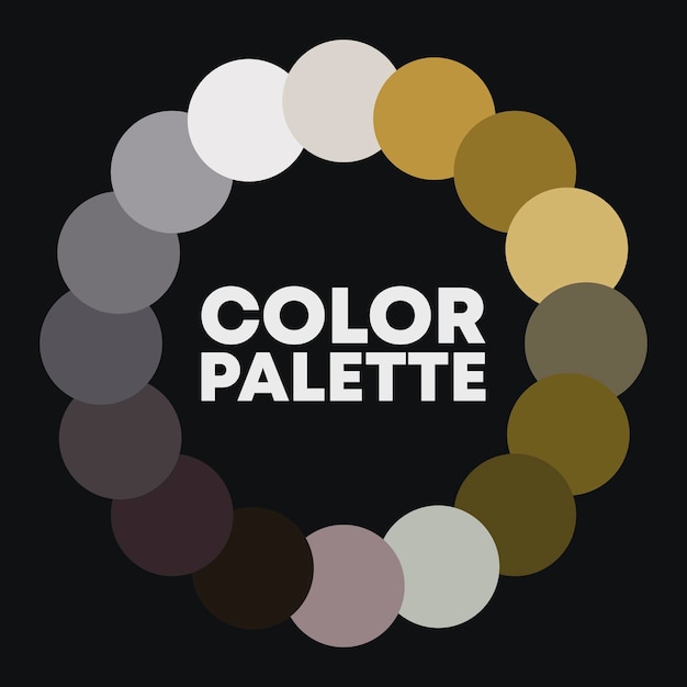Plik wektorowy okrągła paleta kolorów 2023 ilustracji wektorowych