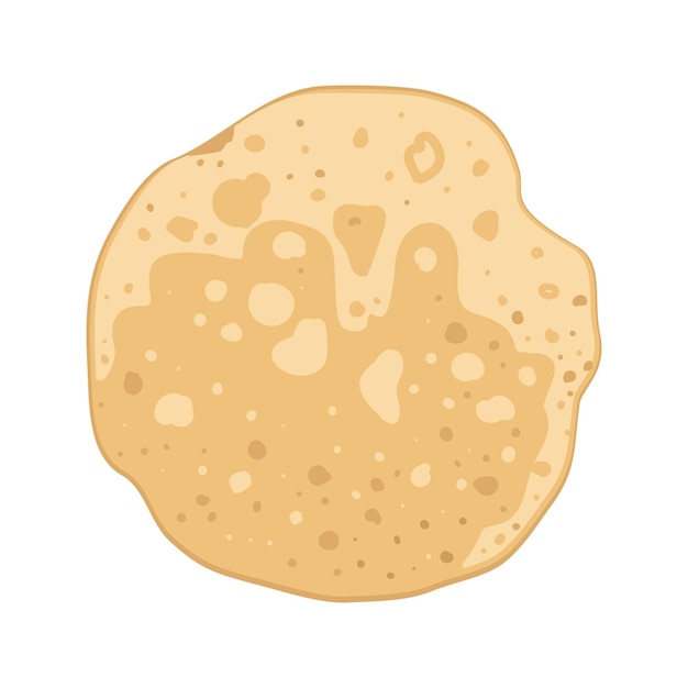 Okrągły Naleśnik Pyszne Domowe Ciasto Na śniadanie Karnawał Maslenitsa Lub Wakacje Ilustracja Wektorowa Płaskiej żywności
