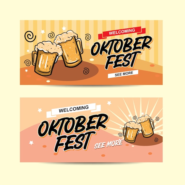 Oktober Fest Transparent Tło Wektor