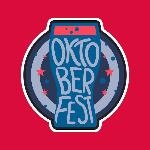 Oktoberfest Lettering Badge