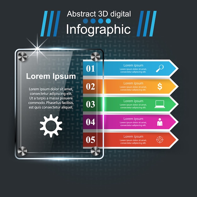 Okulary Infographic.