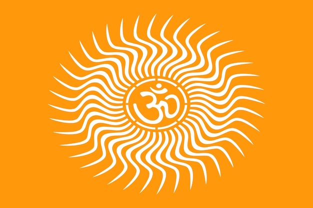 Om mandala projekt Geometryczny projekt okręgu Białe tło wektora om projekt pomiędzy liściem okręgu