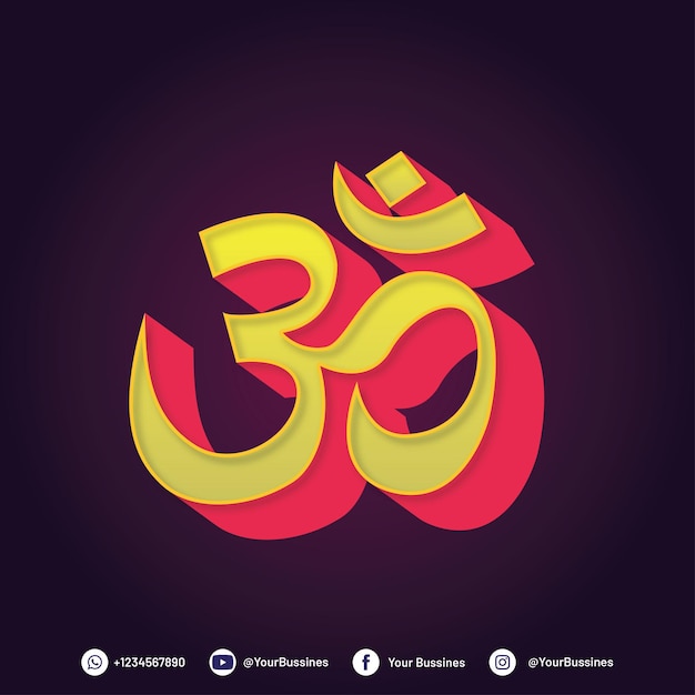Om symbol Diwali festiwal świateł