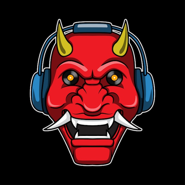 Oni Head With Headphone