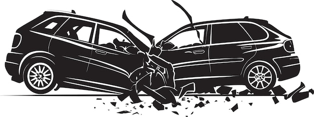 Plik wektorowy onyx collision chronicle car crash vector icon crash catastrophe black car accident logo symbol
