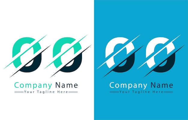 OO Letter Logo Design Concept Vector Logo Ilustracja