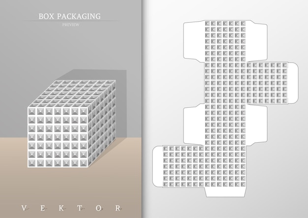 Opakowanie Kartonowe I Szablon Wycinany Metodą Moackup