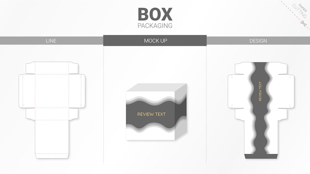 Opakowanie Kartonowe I Szablon Wycinany