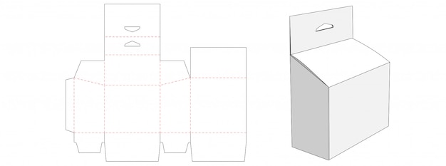 Opakowanie Z Wyciętym Szablonem Wycinanym W Matrycy