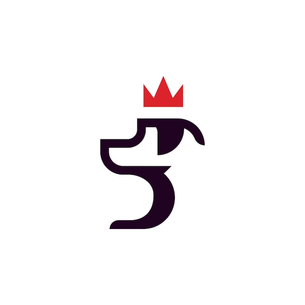Opieka Dla Psów Premium Z Inspiracją Do Projektowania Logo Korony