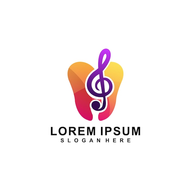 Opieka Stomatologiczna Z Projektem Logo Muzycznego