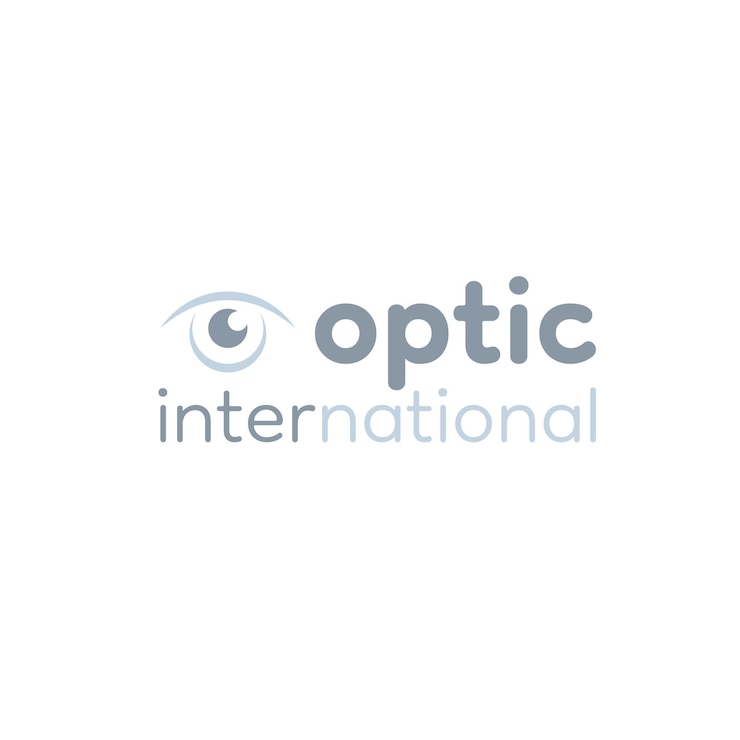Optyczne oko nowoczesny projekt logo