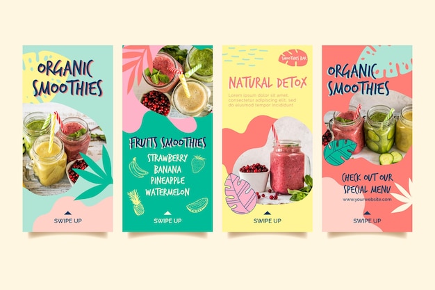 Organiczne koktajle naturalne detox instagram historie