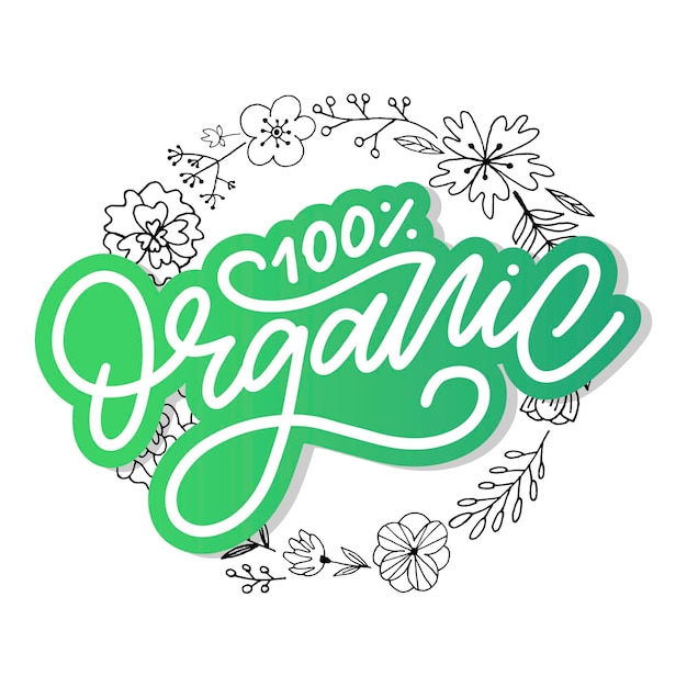 Organiczne Ręcznie Rysowane Napis Pędzla