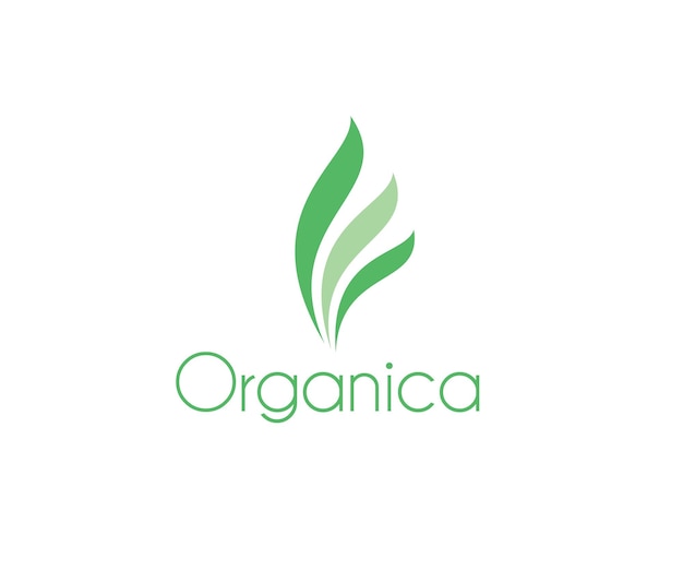 Plik wektorowy organiczne zielone logo