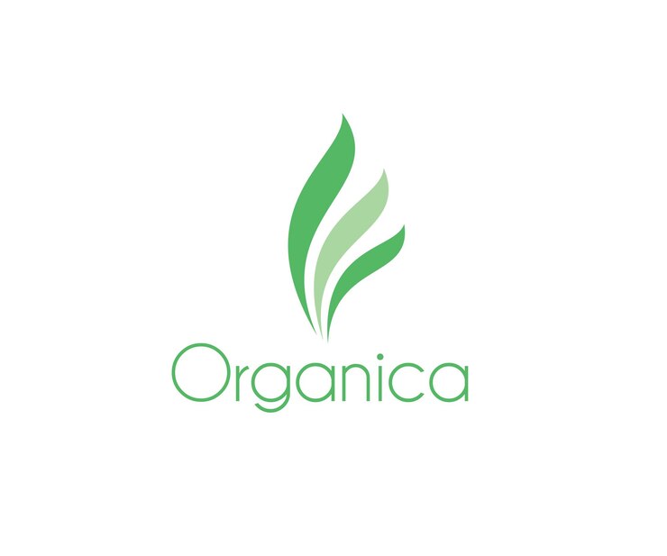 organiczne zielone logo