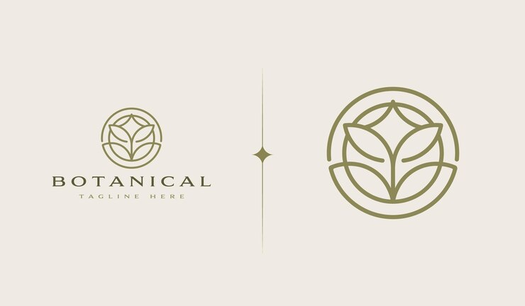 Organiczny Botaniczny Minimalny Naturalny Kultowy Wystrój Graficzny Liniowy Prosty Kwiatowy Projekt Logo Uniwersalny kreatywny symbol premium Wektor znak ikona logo szablon