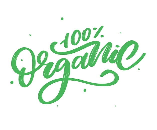 Organiczny Pędzel Napis Ręcznie Rysowane Słowo