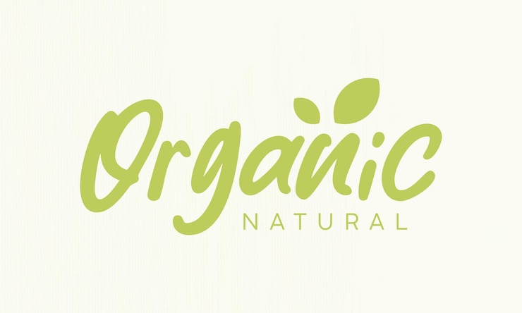 Wektor organiczny projekt logo szablonu