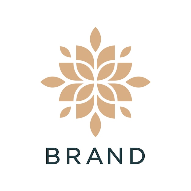 Ornament Logo Wzory Wektor Kwiat Logo Uniwersalne Logo