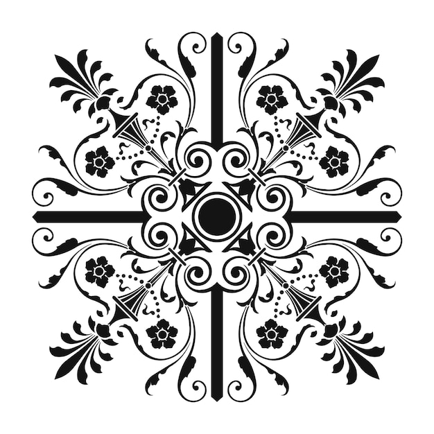 Plik wektorowy ornamenty czarna iluzja sztuki