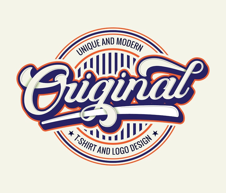 Wektor oryginalne logo odznaki