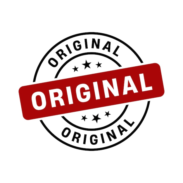 Oryginalny znaczek.Oryginalny okrągły znak