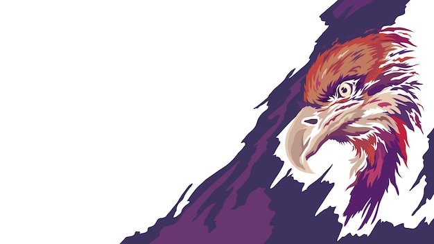 Orzeł łysy Abstrakcyjny Ilustracja Wektorowa Projekt Orzeł Maskotka Symbol Ameryki