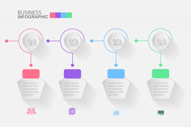 Plik wektorowy oś czasu infografiki projektowania wektor i marketingu ikony