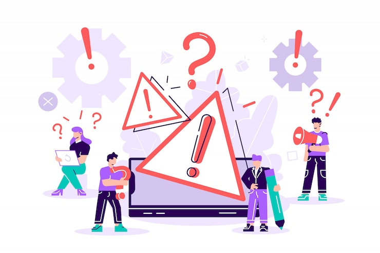 Wektor ostrzeżenie o błędzie systemu operacyjnego. ilustracja strony błędu 404, system operacyjny okna ostrzeżenia o błędzie. na stronę internetową, baner, prezentację, media społecznościowe, dokumenty, plakaty.