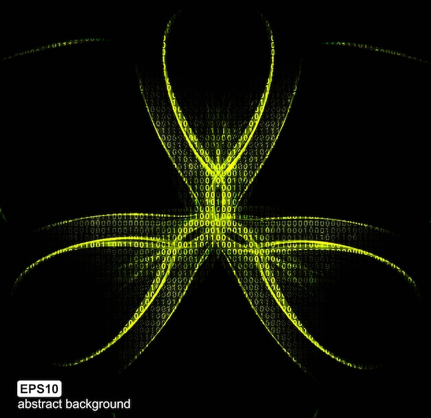 Plik wektorowy ostrzeżenie toksyczne zielone tło. lekkie linie, futurystyczna fala. ilustracja wektorowa