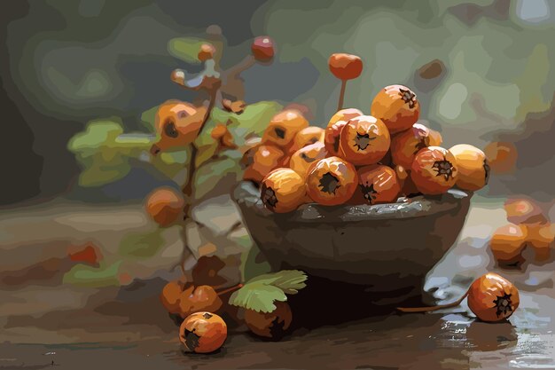 Plik wektorowy owoce z gałęzi pomarańczowej