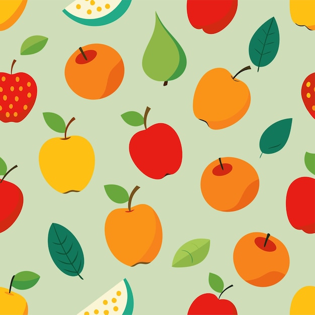 owoców bezszwowy wzór wektorowy sztuka i ilustracja