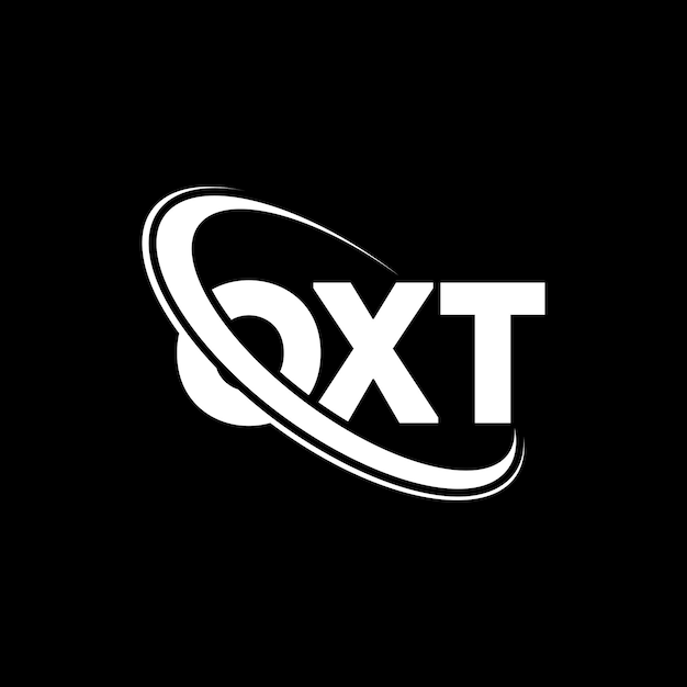 Plik wektorowy oxt logo oxt litery oxt design logo litery inicjały logo oxt powiązane z okręgiem i dużymi literami logo monogram oxt typografia dla firmy technologicznej i marki nieruchomości