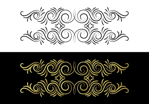 Plik wektorowy ozdobna ramka w stylu retro elegancka vintage kaligraficzna winieta lub przekładka na kartkę z życzeniami