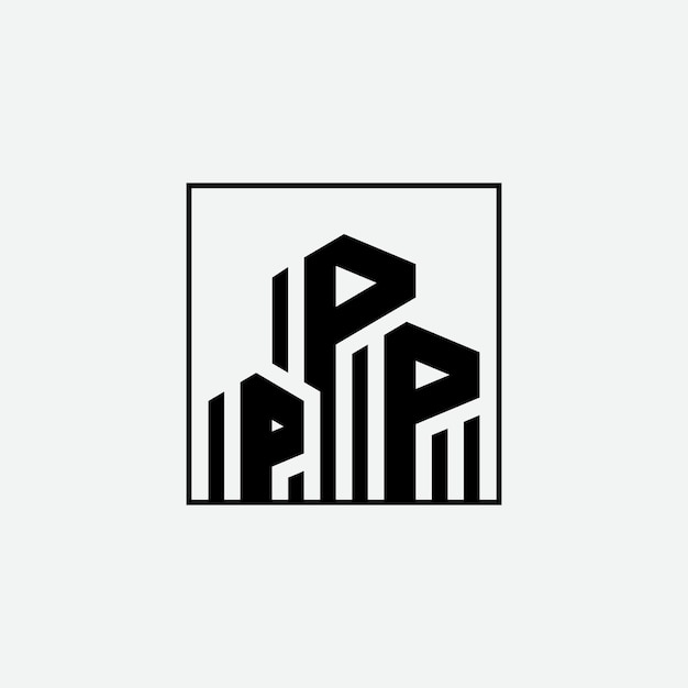 Plik wektorowy p wstępne logo
