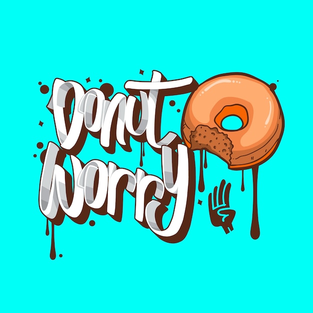 Pączek Zmartwienia Donuts Koszulka Wycena Wektoru Ilustracja